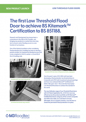 Low Threshold Door Brochure