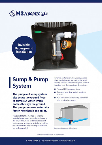 Sump & Pump Technical Document