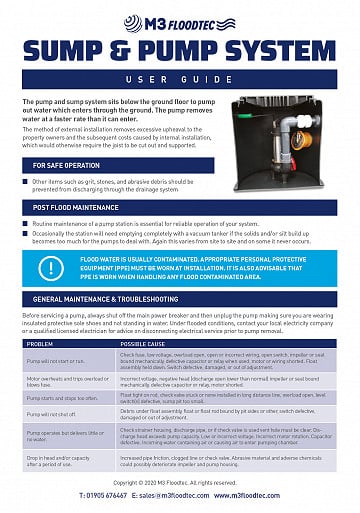 Sump & Pump User Guide