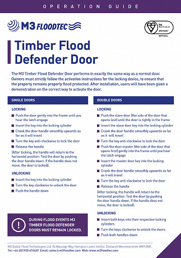 Timber Door User Guide